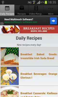 Breakfast android App screenshot 3